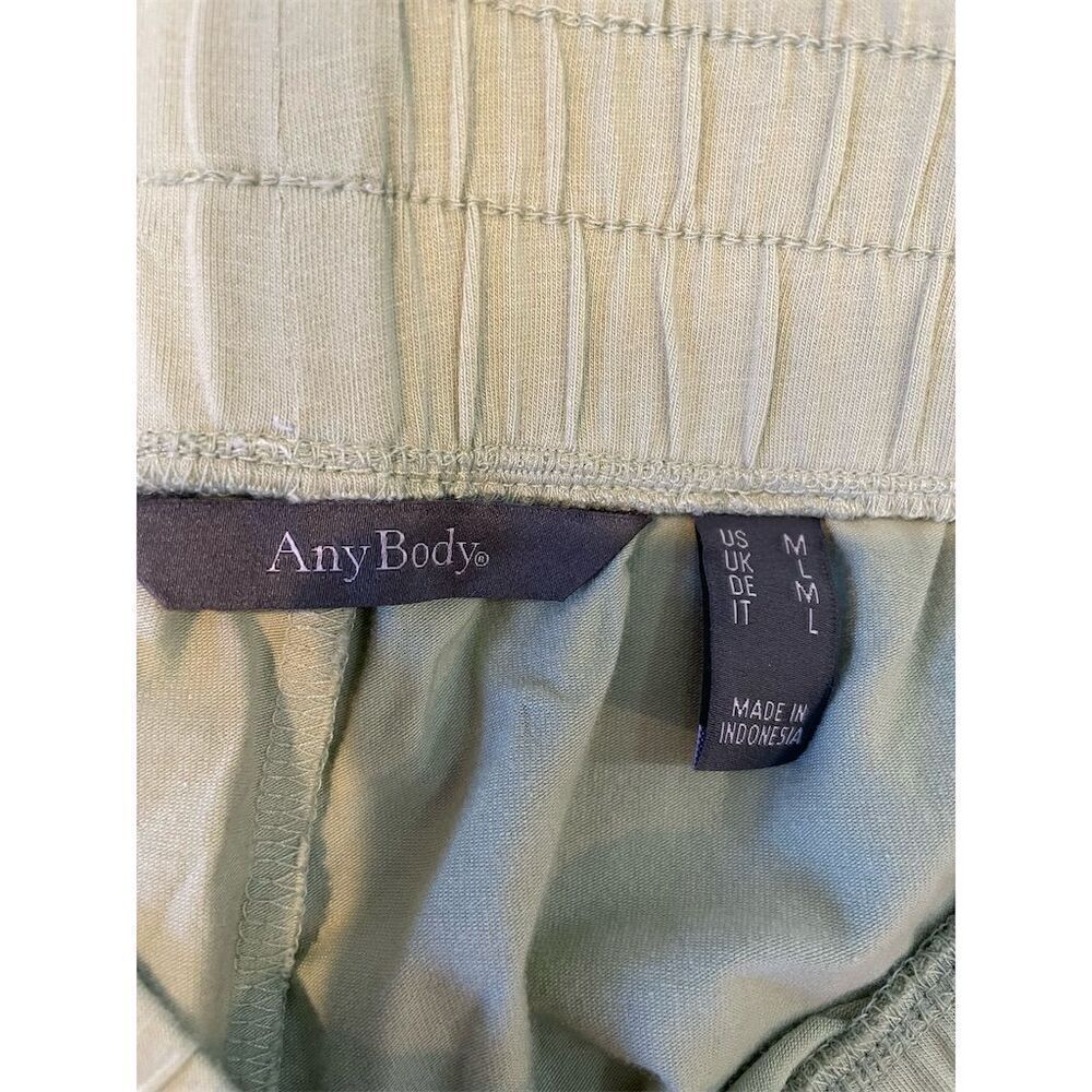 3/$15 Anybody Women's Leisure Pants M Green Elastic Waist Casual Relaxed Fit - Picture 8 of 9
